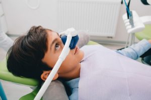 child undergoing dental sedation