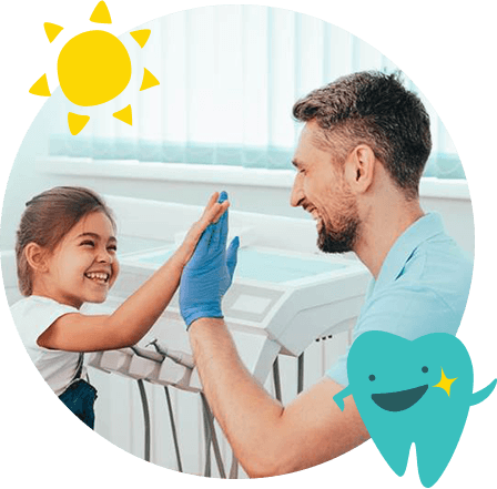 child visiting dentist to prevent dental emergencies in Scottsdale